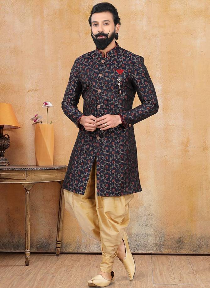  Jacquard Party Wear Indo western Collection